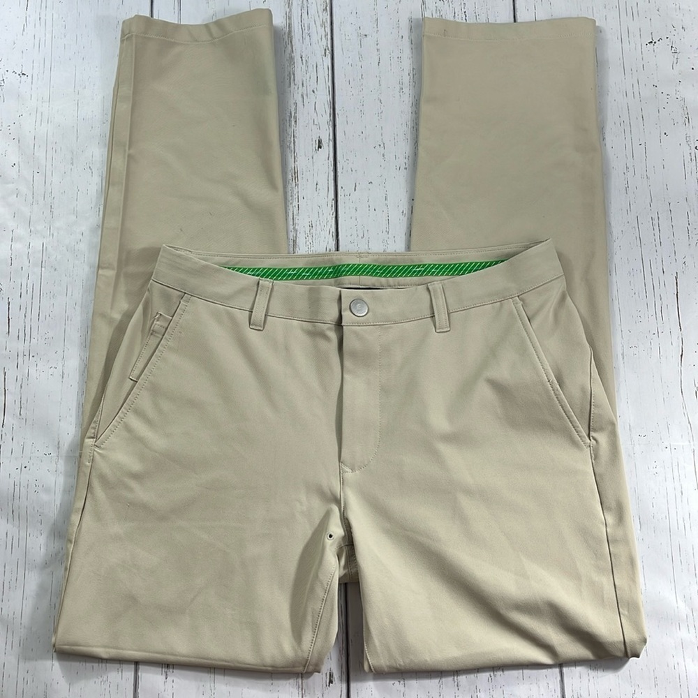 Bonobos Golf Light Tan Cream Slim Pants Mens Size 33/34